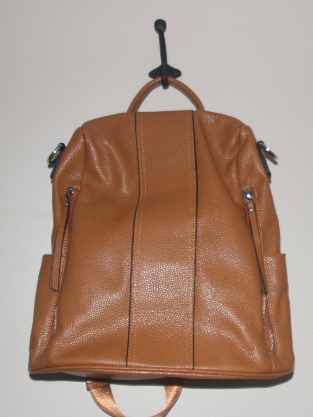 20A   NWT  S-Zone Leather Convertible Anti-theft Backpack